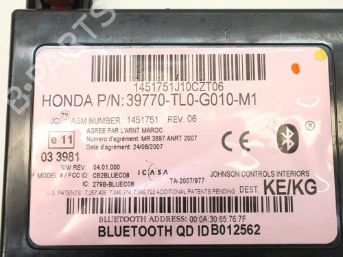 Electronic module HONDA ACCORD VIII (CU) 2.2 i-DTEC (CU3) | BP39772261M83 - Image 4