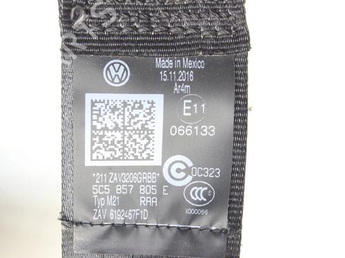 Rear left seatbelt VW BEETLE (5C1, 5C2) 2.0 TDI | BP39824497I29 - Image 6