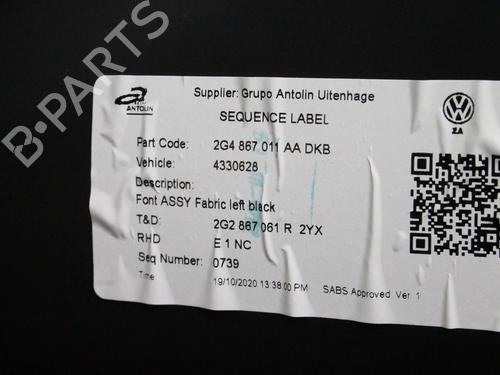Front left panel VW POLO VI (AW1, BZ1, AE1) 1.0 TSI | BP39842687C58 - Image 8