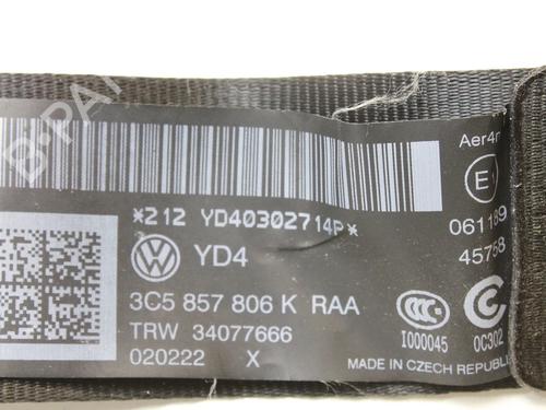 Rear right seatbelt VW PASSAT B7 (362) 2.0 TDI | BP39860723I28 - Image 4