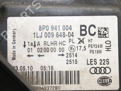 Left headlight AUDI A3 Convertible (8P7) 2.0 TDI | BP39776771C28 - Image 10