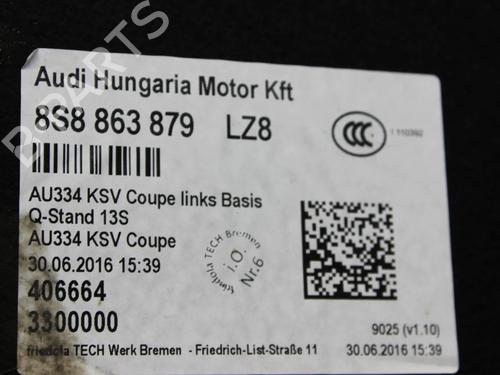 Boot lining AUDI TT (FV3, FVP) 1.8 TFSI | BP39799289I3 - Image 6