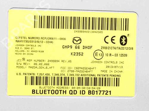 Electronic module MAZDA 6 Estate (GJ, GL) 2.2 D | BP39851412M83 - Image 4