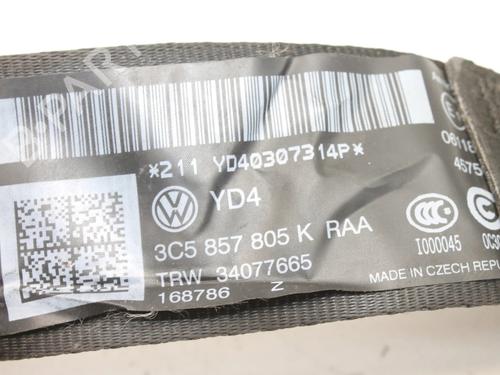 Rear right seatbelt VW PASSAT B7 (362) 2.0 TDI | BP39862341I28 - Image 5