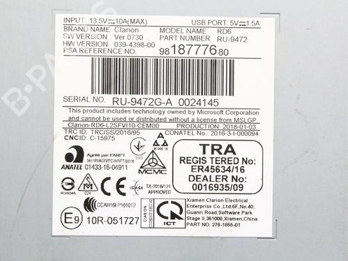 Electronic module TOYOTA PROACE Van (MDZ_) 1.6 D4d (MDZ2) | BP39841542M83 - Image 3
