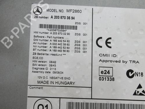 Electronic module MERCEDES-BENZ CLC-CLASS (CL203) CLC 220 CDI (203.708) | BP39860599M83 - Image 6