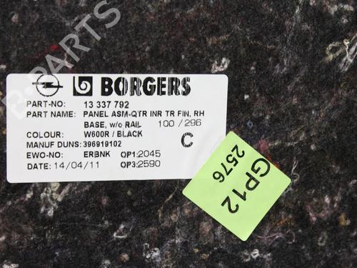Boot lining OPEL ASTRA J (P10) 2.0 CDTI (68) | BP39789801I3 - Image 8