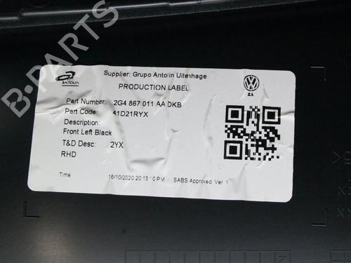 Front left panel VW POLO VI (AW1, BZ1, AE1) 1.0 TSI | BP39842687C58 - Image 9
