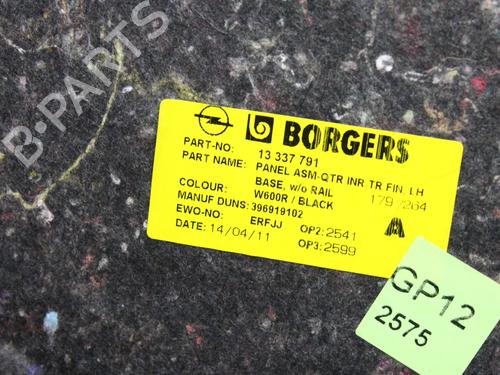 Boot lining OPEL ASTRA J (P10) 2.0 CDTI (68) | BP39784226I3 - Image 7