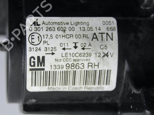Right headlight OPEL ZAFIRA TOURER C (P12) 2.0 CDTi (75) | BP39774488C29 - Image 9