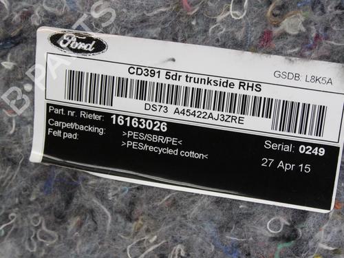 Boot lining FORD MONDEO V Saloon (CD) 2.0 TDCi | BP39784371I3 - Image 8