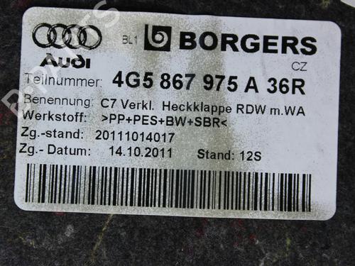 Boot lining AUDI A6 C7 (4G2, 4GC) 3.0 TDI quattro | BP39853727I3  - Image 11