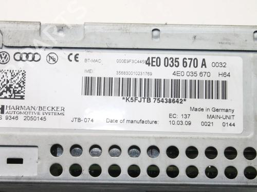 Electronic module AUDI A8 D3 (4E2, 4E8) 3.0 TDI quattro | BP39873736M83 - Image 8