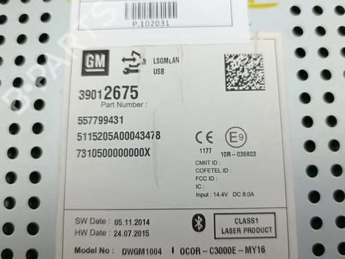 Radio OPEL CORSA E (X15) | BP36968664E6 - Image 9