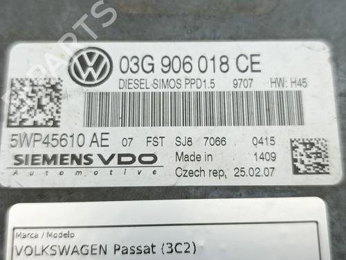 Engine control unit (ECU) VW PASSAT B6 (3C2) 2.0 TDI | BP36968787M57 - Image 4