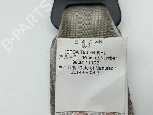 Front right seatbelt PEUGEOT 408 | BP36972031I25 - Image 9