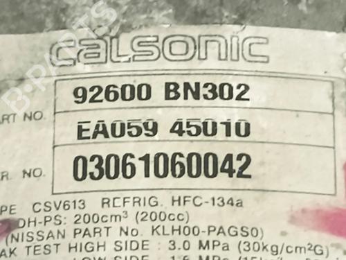 AC compressor NISSAN ALMERA II (N16) 2.2 Di | BP36982327M34 - Image 8