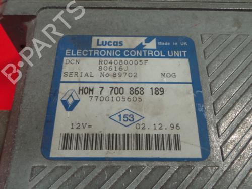Engine control unit (ECU) RENAULT SCÉNIC I MPV (JA0/1_, FA0_) | BP3966139M57