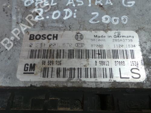 Computer motormanagement OPEL ASTRA G Hatchback (T98)  | BP3966630M57