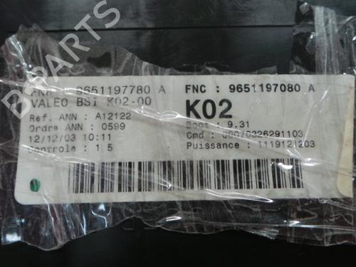 Fuse box PEUGEOT 307 (3A/C) 1.6 HDi 110 | BP3969507E1