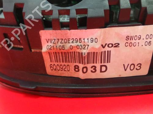 Instrument cluster VW POLO IV (9N_, 9A_) 1.4 TDI | BP3481287C47