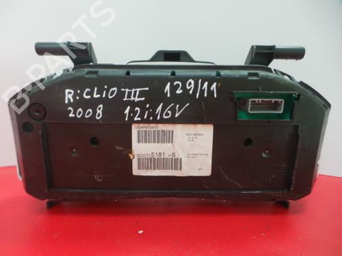 Instrument cluster RENAULT CLIO III (BR0/1, CR0/1) 1.2 16V (BR02, BR0J, BR11, CR02, CR0J, CR11) | BP3481685C47 