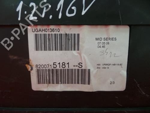 Instrument cluster RENAULT CLIO III (BR0/1, CR0/1) 1.2 16V (BR02, BR0J, BR11, CR02, CR0J, CR11) | BP3481685C47 