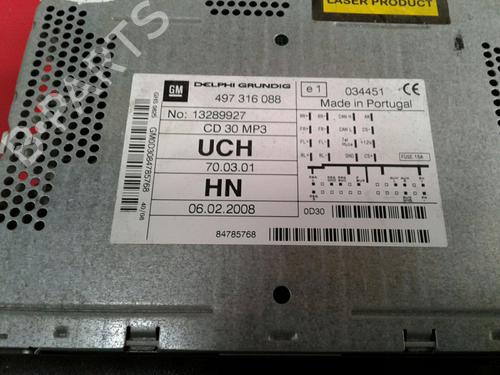 Autoradio OPEL CORSA D (S07) 1.6 Turbo (L08, L68) | BP3971674E6