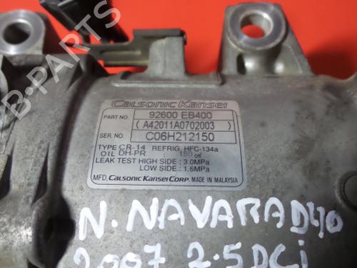 AC compressor NISSAN NAVARA NP300 (D40) 2.5 dCi 4WD (D40TT, D40T, D40M, D40BB) | BP3972032M34