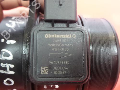 Mass air flow sensor PEUGEOT 508 I (8D_) 2.0 HDi | BP3973776M95