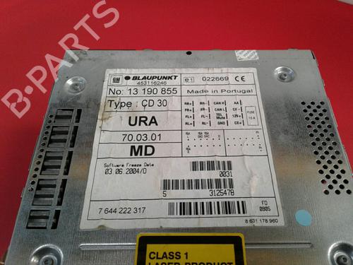 Autoradio OPEL MERIVA A MPV (X03) 1.7 CDTI (E75) | BP3977625E6 