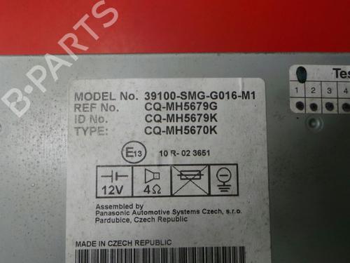 Autoradio HONDA CIVIC VIII Hatchback (FN, FK)  | BP3980212E6