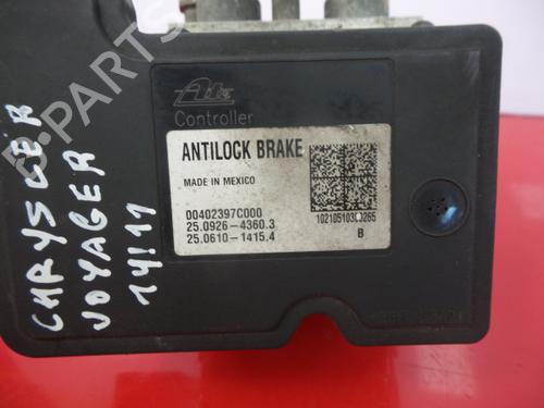 ABS pump CHRYSLER VOYAGER IV (RG, RS) 2.5 CRD | BP3984445M43