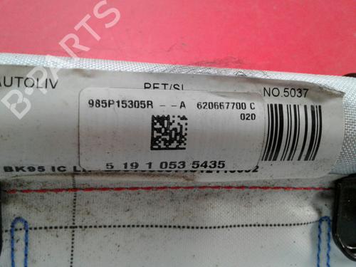 Left curtain airbag RENAULT MEGANE III Grandtour (KZ0/1)  | BP3984492C11