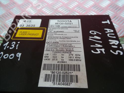 Radio TOYOTA AURIS (_E15_)  | BP4086512E6 