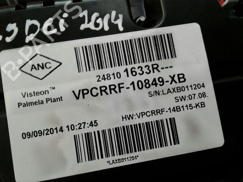 Instrument cluster RENAULT CLIO IV (BH_) 1.5 dCi 90 | BP5312794C47 