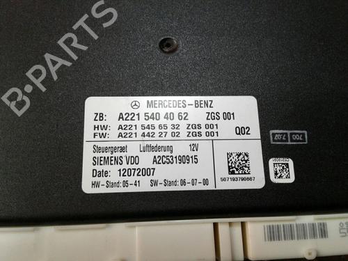 Electronic module MERCEDES-BENZ S-CLASS (W221, V221) S 350 (221.056, 221.156) | BP5392050M83 