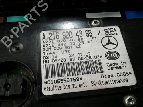 Interior roof light MERCEDES-BENZ S-CLASS (W221, V221) S 350 (221.056, 221.156) | BP5406587I8 