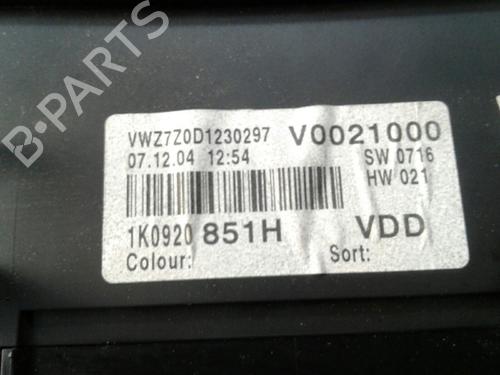 Instrument cluster VW GOLF V (1K1) 1.9 TDI | BP5415421C47 