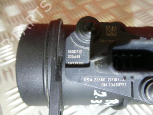 Mass air flow sensor RENAULT MASTER III Van (FV) 2.3 dCi 165 RWD (FV0P, FV0U, FV10, FV12, FV1E) | BP5853554M95 
