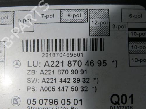 Electronic module MERCEDES-BENZ S-CLASS (W221, V221) S 320 CDI (221.022, 221.122) | BP8806684M83 