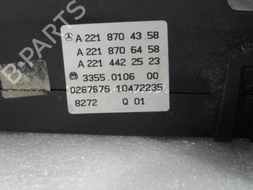 Climate control MERCEDES-BENZ S-CLASS (W221, V221) S 320 CDI (221.022, 221.122) | BP8809122I5 
