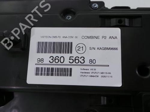 Instrument cluster PEUGEOT 208 II (UB_, UP_, UW_, UJ_) 1.5 BlueHDI 100 | BP11010255C47