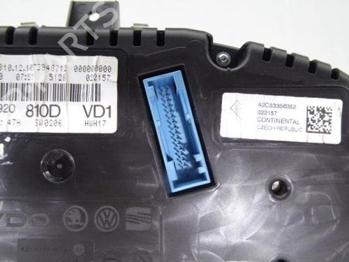 Instrument cluster SKODA FABIA II (542) 1.6 TDI | BP15598774C47