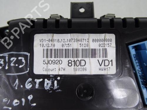 Instrument cluster SKODA FABIA II (542) 1.6 TDI | BP15598774C47