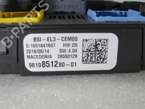 Fuse box PEUGEOT 3008 II SUV (MC_, MR_, MJ_, M4_) 1.5 BlueHDi 130 | BP15641148E1