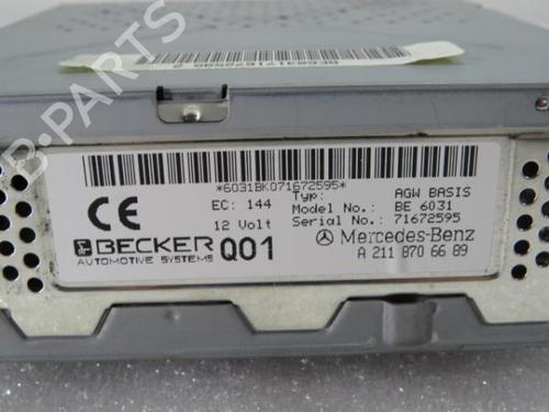 Radio MERCEDES-BENZ E-CLASS (W211) E 500 4-matic (211.090) | BP16206216E6 