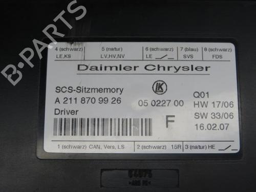 Electronic module MERCEDES-BENZ E-CLASS (W211) E 500 4-matic (211.090) | BP16206357M83 