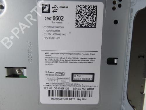 Radio OPEL ASTRA J (P10) 1.6 CDTi (68) | BP16751399E6 