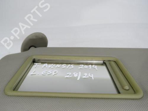 Left sun visor TOYOTA AVENSIS Estate (_T27_) 2.0 D-4D (ADT270_, ADT270R) | BP20169183I1 
